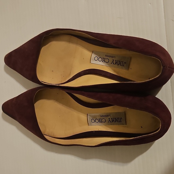Jimmy Choo Suede Alina Flat EU 38 - Picture 2 of 9